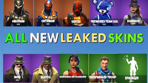 Fortnite New Leaked Skins Th Of July Themed Youtube