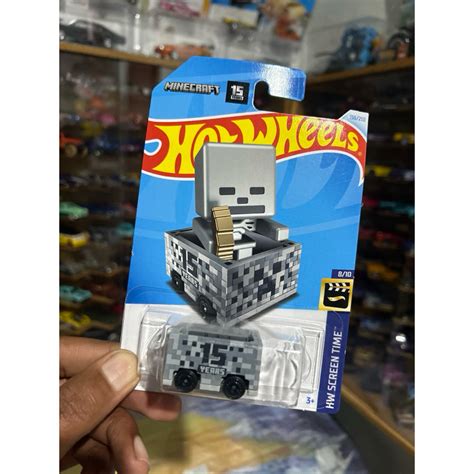 Hot Wheels Minecart Minecraft Shopee Brasil