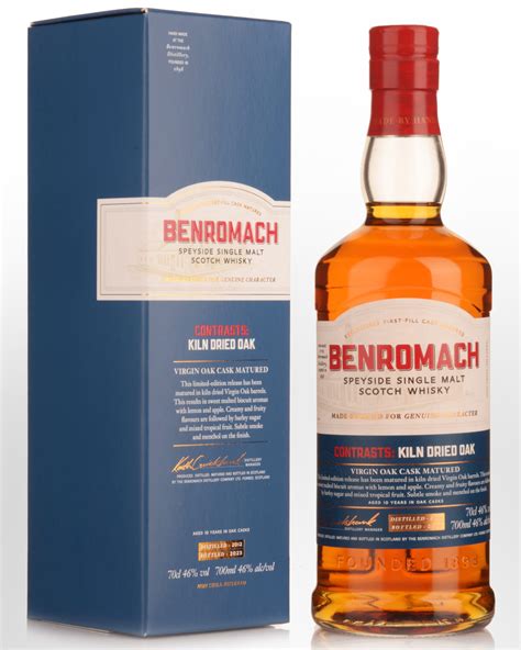 Benromach Contrasts Kiln Dried Oak Virgin Cask Matured Single Malt