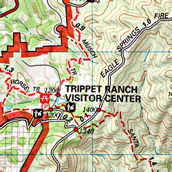 Topanga Canyon Map - Total Escape Map Shop Topanga Hiking Topo Map