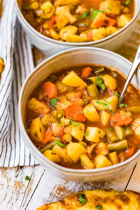 Hearty Vegetable Soup Recipe The Cookie Rookie®