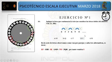 Psicotécnico Oficial Policía Nacional Escala Ejecutiva marzo 2018