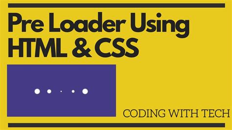 Awesome Preloader Using Html And Css How To Create Animated Loader