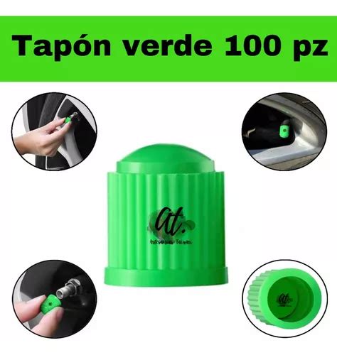 Tapones Verdes Pl Sticos Para V Lvula Auto Moto Cuatri Pz Meses