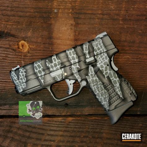 Springfield Xd In A Riptile Camo Finish Cerakote