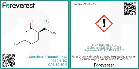 Menthone Natural - Foreverest Resources Ltd