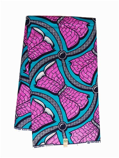 Pink African Cotton Fabric Per Yards For African Print Dress Etsy