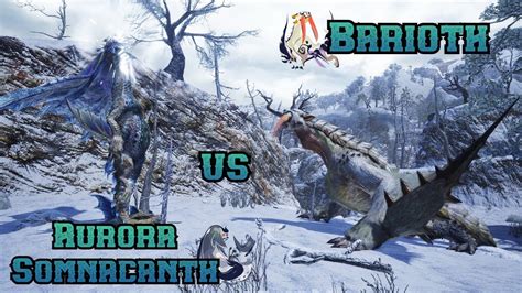 Barioth Vs Aurora Somnacanth Monster Hunter Rise Sunbreak Turf War