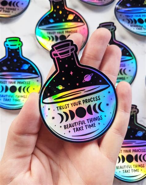 100 pegatinas personalizadas con tu logo Vinilo Holográfico 6 cm de