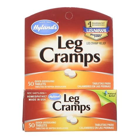 Hylands Homeopathic Leg Cramps Quick Dissolving Tablets 50 Ea 2 Pack