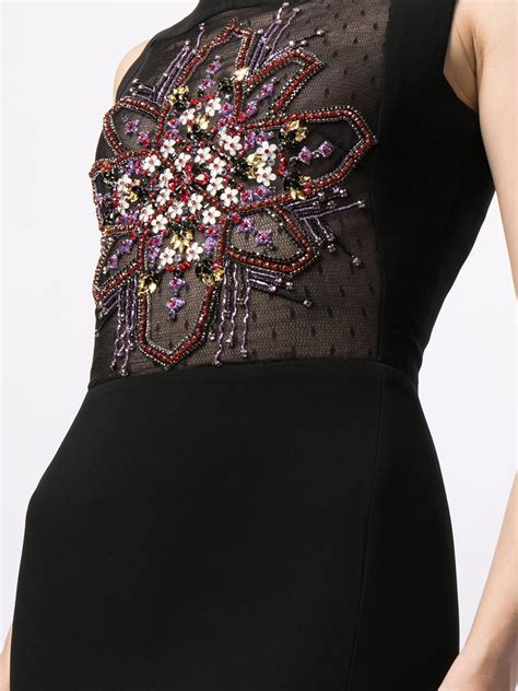 Saiid Kobeisy Sequin Embellished Fitted Gown Farfetch