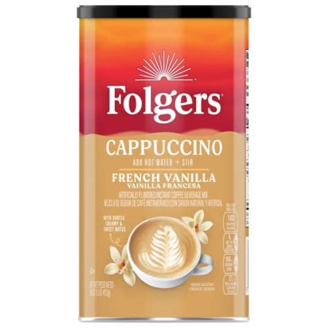 Folgers French Vanilla Cappuccino Coffee Mix 16 Oz King Soopers