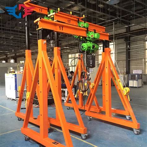 Light Duty 0 5ton 1ton Adjustable Portable Mobile Gantry Cranes