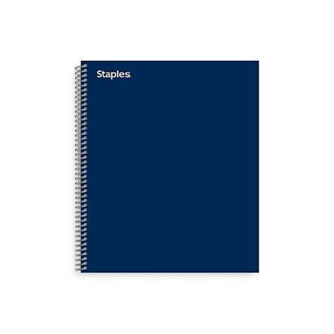 Staples® Premium 1-Subject Subject Notebooks, 8.5" x 11", College Ruled ...