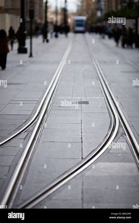 streetcar track, Constitution Avenue, Seville, Spain Stock Photo - Alamy