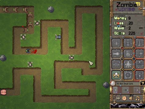 Play Zombie Tower Defense - Uprise - Free online games with Qgames.org