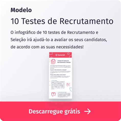 Testes De Recrutamento E Sele O De Pessoas Tipos Factorial