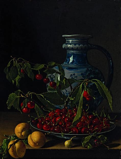 Still Life With Fruit And Jug Luis Melendez Digital Art By Samuel