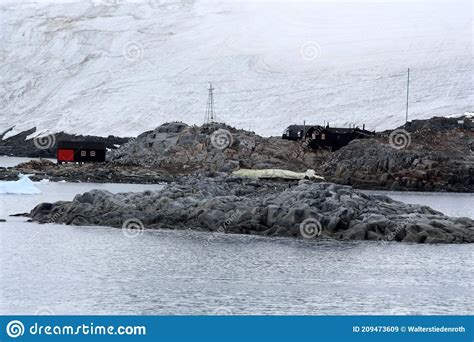 Port Lockroy Expedition Station In The Antarctica Stock Image Image