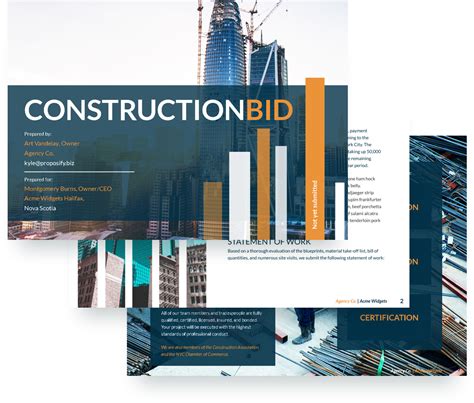 Template Construction Bid Examples | HQ Printable Documents