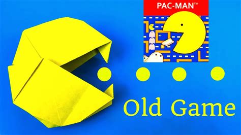 How To Origami A Pac Man Of Old Game Character 🟩 Make A Pac Man Out Of Just One Paper Youtube