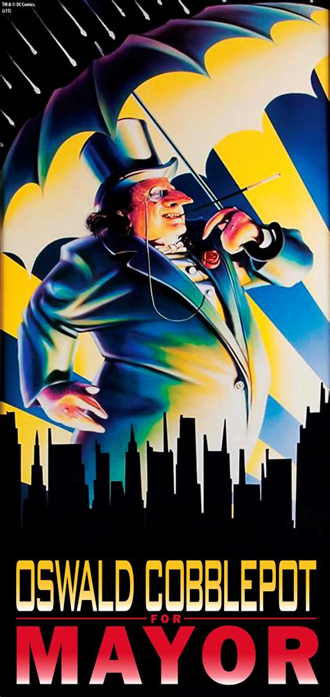 Cobblepot For Mayor Batman Returns 1 4 Scale Penguin Mini Poster