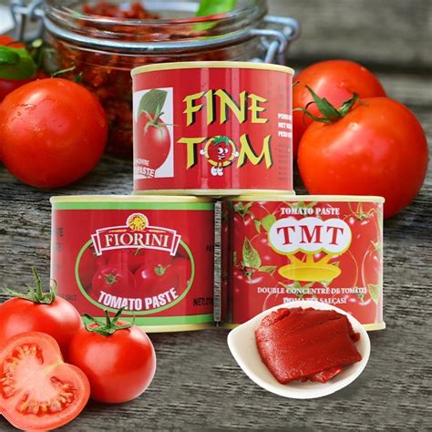 Top Quality Double Concentration 28 30 Brix Tomato Paste 70g Tmt Brand 70g50tin Tomato