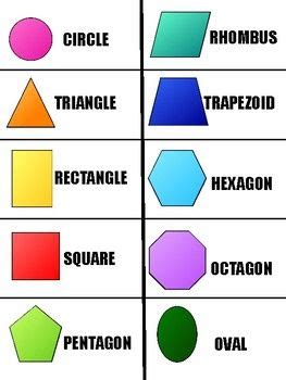 D Shapes In English And Spanish Figuras D En Espanol Y Ingles