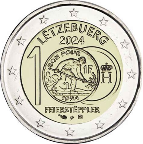 Luxemburg Euro M Nze Feierst Ppler M Nzzeichen F Llhorn