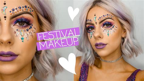 Glitter And Jewel Festival Makeup Youtube