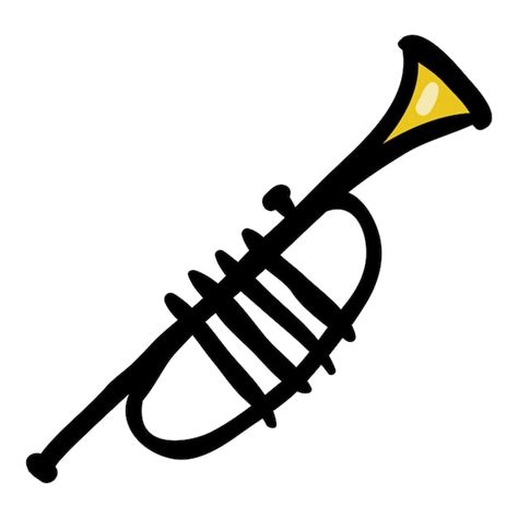 Premium Vector Trumpet Musical Instrument Doodle Icon