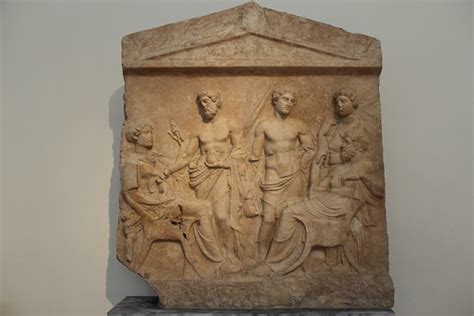 Ancient Greece Marble Funerary Stele From Boeotia End Of Flickr