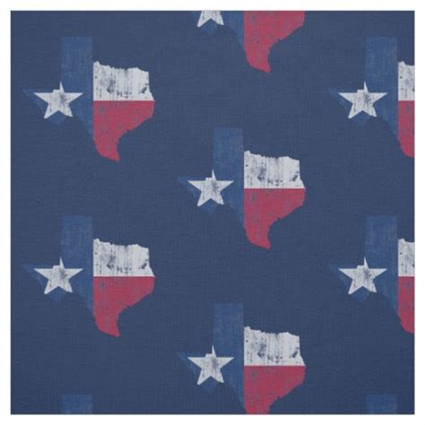 Vintage Texas Flag State Outline Fabric Zazzle