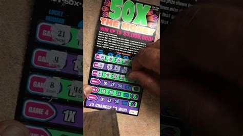 New York Scratch Off Ticket All Winning Ticket 50 X YouTube