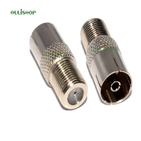 Peices Rf Coaxial Tv F Type To Female Rf Adapter Connector For Fta