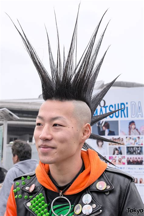 Tall Mohawk Hairstyle In Tokyo Mohawk Hairstyles Men Long Hair