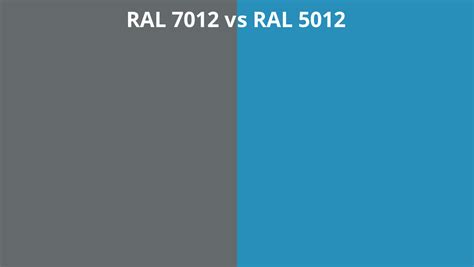 Ral 7012 Vs 5012 Ral Colour Chart Uk