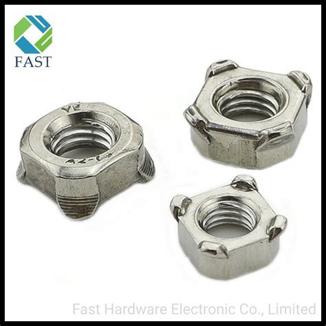 Din Stainless Steel Square Weld Nut Welded Nut Weld Nut And