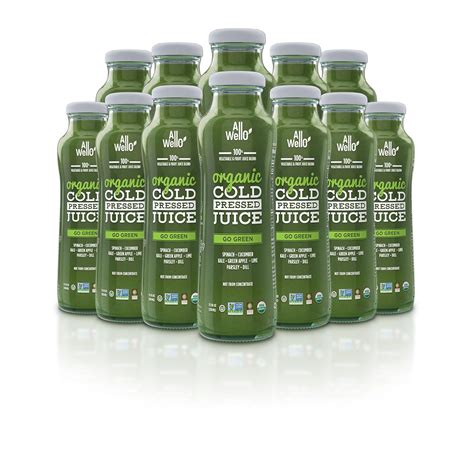 Amazon Allwello Organic Cold Pressed Juice Drinks With Real