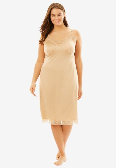 Double Skirted Full Slip Silky Smooth Layers Nude Full Figured