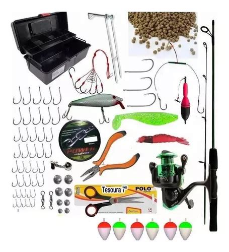 Kit Pesca Completo Vara Molinete Maleta Pronto Para Usar Parcelamento