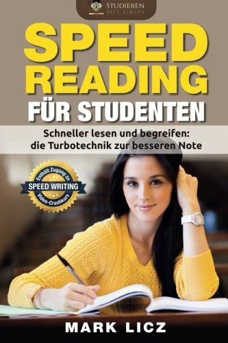 Amazon Speed Reading Fuer Studenten Schneller Lesen Und Begreifen