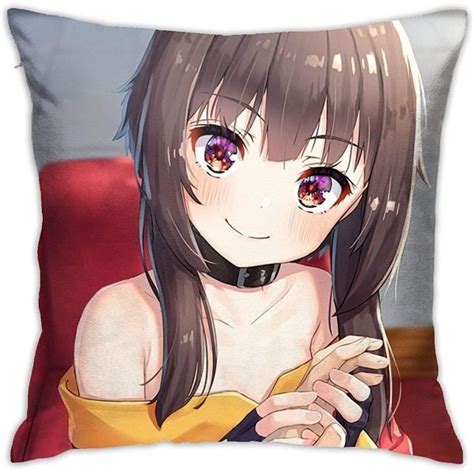 Konosuba Megumin Anime Hentai Waifu D Coratif Coussin Carr Housses De