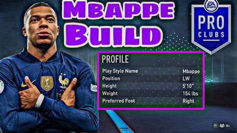 Best Kylian Mbappe Offensive Threat Build In Fifa Pro Clubs Youtube