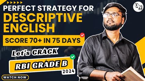 Descriptive English For Rbi Gradeb Rbi Grade B Notification