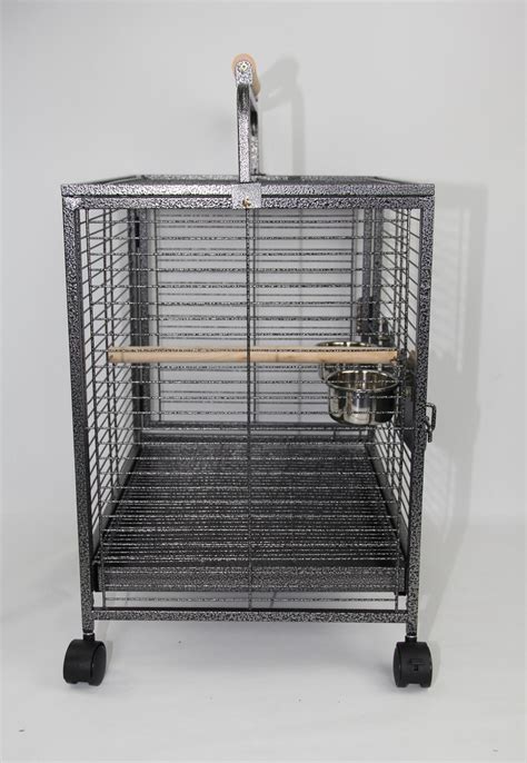 Yes4pets Small Bird Transport Budgie Cage Parrot Aviary Carrier With W