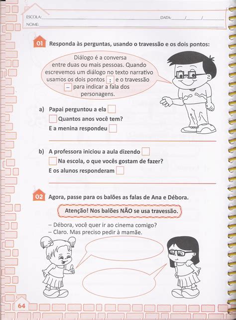 Dois Pontos E Travessão Atividades - Dois Pontos E Travessão Atividades - RETOEDU