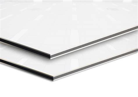 Glossy White Aluminium Composite Panel Acp Wall Cladding Sheet Mih