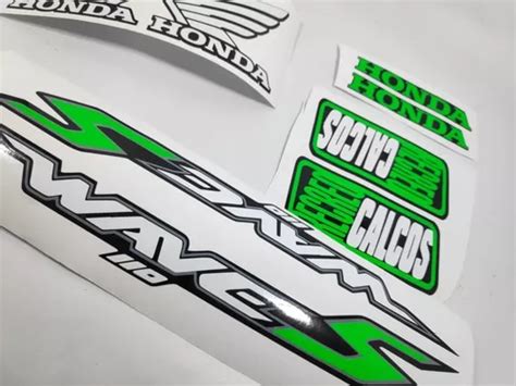 Kit Calcos Honda Wave S Personalizadas Plotter De Corte En Venta En