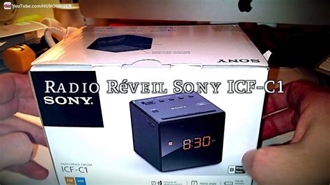 Sony Icf C Black Fm Am Clock Radio Unboxing Youtube